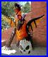 Halloween Airblown Inflatable Gemmy 7 Ft Two Headed Dragon Flaming Mouth