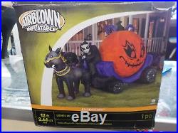 Halloween Airblown Inflatable Gemmy Reaper Carraige Kaleidoscope USED ONE TIME