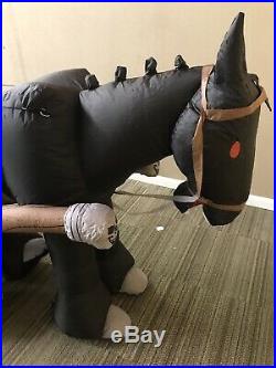Halloween Airblown Inflatable Horse Carriage With Reaper Gemmy Blow Up Huge 12