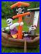 Halloween Airblown Inflatable Pirate Ship Yard Decor Totally Ghoul Over 7′ Long