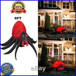Halloween Animated Inflatable Spider with Moving Head for Outdoor Decoration USA
