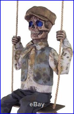 Halloween Animated Swinging Skeletal Boy Prop Haunted House
