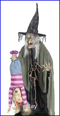 Halloween Animatronic Witch Hunter Cauldron Haunted House Prop ##free Step Pad