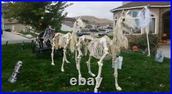 Halloween Custom Low Rider Horse Drawn Horse with Skeleton Driver