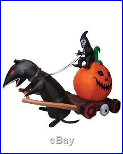 Halloween Evil Black Rat Pumpkin Carriage Haunted House Inflatable Airblown