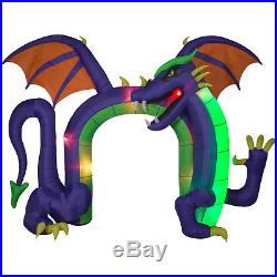 Halloween Flickering Archway Arch Fire & Ice Dragon Inflatable Airblown 14 Ft