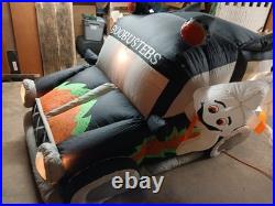 Halloween Gemmy 7' Hot Rod Hearse Lighted Airblown Inflatable RARE With Fan