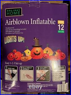Halloween Gemmy Airblown Inflatable Pumpkin Patch OVER 12' LONG
