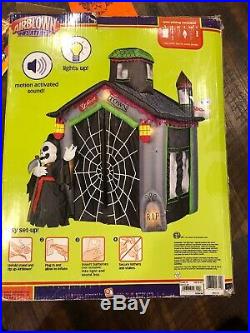 Halloween Gemmy Inflatable 9' Haunted Ghost House- Very Rare HTF 2007