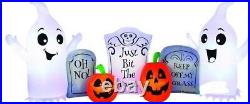 Halloween Ghost And Tombstone Cemetary Haunted House Inflatable Airblown 8 Ft