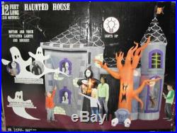 Halloween HAUNTED HOUSE MANSION MUSICAL Airblown Inflatable Over 12' Long GEMMY