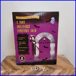 Halloween Haunted Cemetery 8' Arch Inflatable Decor LED Light Up
