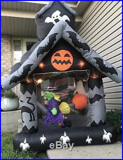 Halloween Haunted House Carousel Inflatable Witch Ghost Frankenstein