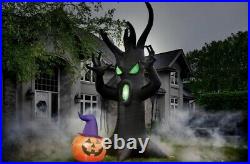 Halloween Inflatable 12 Ft Pre-Lit Scary Tree