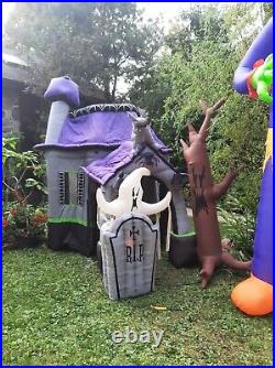 Halloween Inflatable Airblown Gemmy 2010 10ft Lightshow Haunted House READ