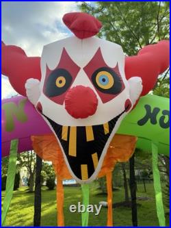 Halloween Inflatable Clown Archway With Sound Gemmy