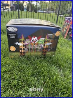 Halloween Inflatable Clown Archway With Sound Gemmy