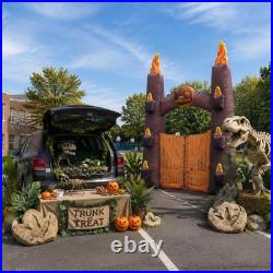 Halloween Inflatable Dinosaur Trunk or Treat Car Decorations Kit for SUV Banner