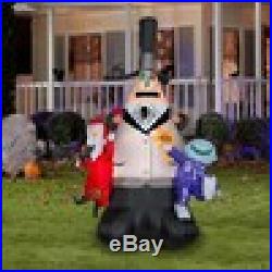 Halloween Inflatable Outdoor Decoration Nightmare Before Christmas Rotating Yard