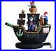 Halloween Inflatable Yard Air Blown Decoration Skeletons Crew Pirate Ship Blowup