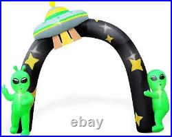 Halloween Inflatables Archway 8FT Alien Inflatable Blow up Halloween Yard Decora