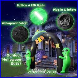 Halloween Inflatables Archway 8FT Alien Inflatable Blow up Halloween Yard Decora
