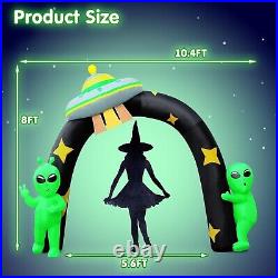 Halloween Inflatables Archway 8FT Alien Inflatable Blow up Halloween Yard Decora
