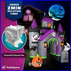 Halloween Inflatables Large 12 ft Haunted House Castle Archway Inflatable