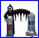 Halloween LED Air Blown Inflatable Decoration Ghost Skeleton Grim Reaper Archway
