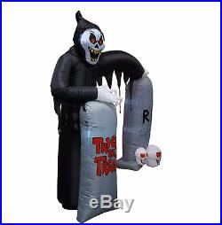Halloween LED Air Blown Inflatable Decoration Ghost Skeleton Grim Reaper Archway