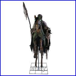 Halloween LIFESIZE REAPERS ANIMATED HORSE RIDE PROP DECOR With STEP HERE PAD FREE
