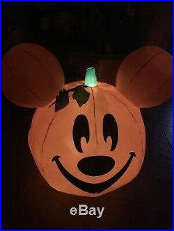 Halloween Mickey Pumpkin Lighted Gemmy Disney Airblown Inflatable Outdoor