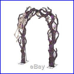 Halloween Orange Purple LED Skeleton Arch Decor Prop Haunted House Scary 102 In