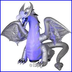 Halloween Projection Animated Wings Dragon Inflatable Airblown 8 Ft
