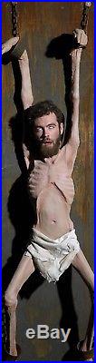 Halloween Starved Chained Prisoner Haunted House Morris Costumes Prop DU-3000