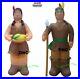 Halloween Thanksgiving American Indians Lighted Airblwon Inflatables Yard Decor