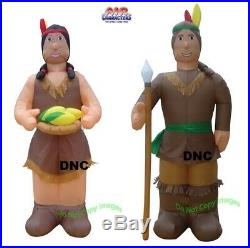 Halloween Thanksgiving American Indians Lighted Airblwon Inflatables Yard Decor