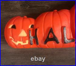 Happy Halloween Blow Mold 5 Pumpkin Jack O Lantern Featherstone Design