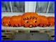 Happy Halloween Blow Mold Pumpkin Lateral JOLs with Dual Lights Featherstone 33