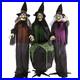 Haunted Hill Farm Life-Size Scary Talking 3 Witches with Cauldron Halloween