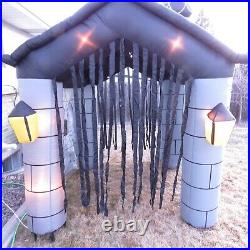 Haunted House Halloween Airblown Inflatable RARE! 11' Tower Yard Decor Sound