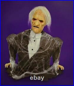 Haunted Living 2-ft Pneumatic Grandpa Animatronic Halloween Decoration NEW
