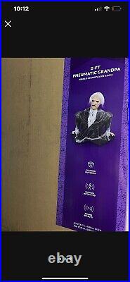 Haunted Living 2-ft Pneumatic Grandpa Animatronic Halloween Decoration NEW