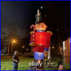 Holiday Living 16ft. Christmas Toy Soldier. Tested & Working! Read