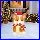 Holiday Living 21-in LED Corgi with Candy Cane Yard Decoration