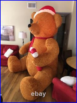 Holiday Living 8.98-ft Lighted Teddy Bear Christmas Inflatable