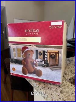 Holiday Living 8.98-ft Lighted Teddy Bear Christmas Inflatable