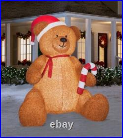 Holiday Living 8.98-ft Lighted Teddy Bear Christmas Inflatable