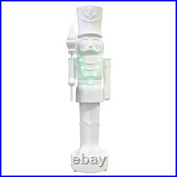 Holiday Time Giant Paint Your Own LED Nutcracker 5 FT White Blow Mold Light Up