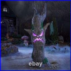 Home Accents 6 FT Wicked Woods LED Scowling Sapling Halloween Tree 25SV25036